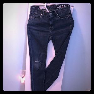 Always skinny high rise “mom” jeans